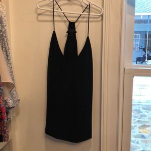 Jcrew Xs 100% silk. Black. Racer back.